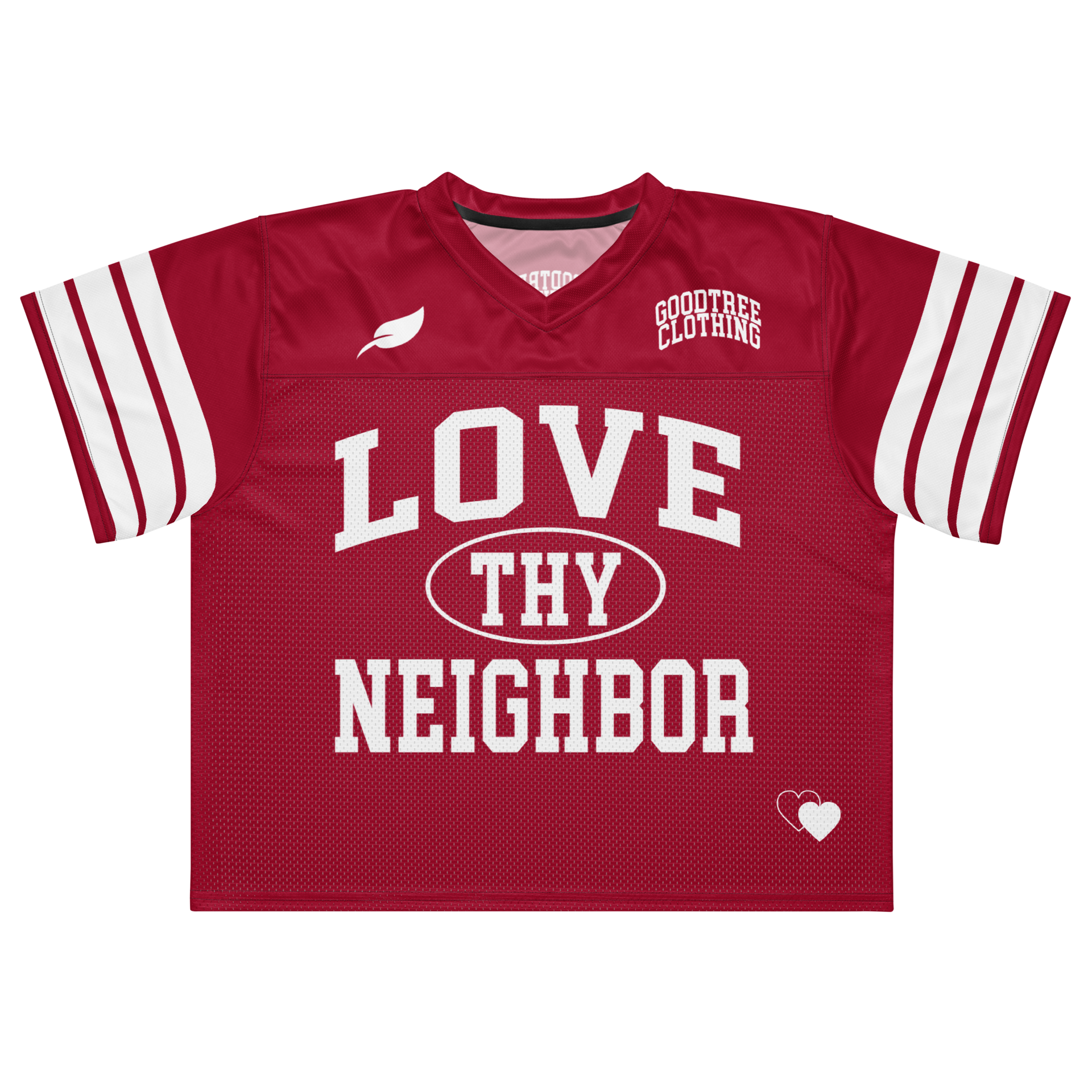 Love Thy Neighbor Box Jersey – Red | Faith-Based Streetwear – Good Love Thy Neighbor Box Jersey – Red | Faith-Based Streetwear – Good