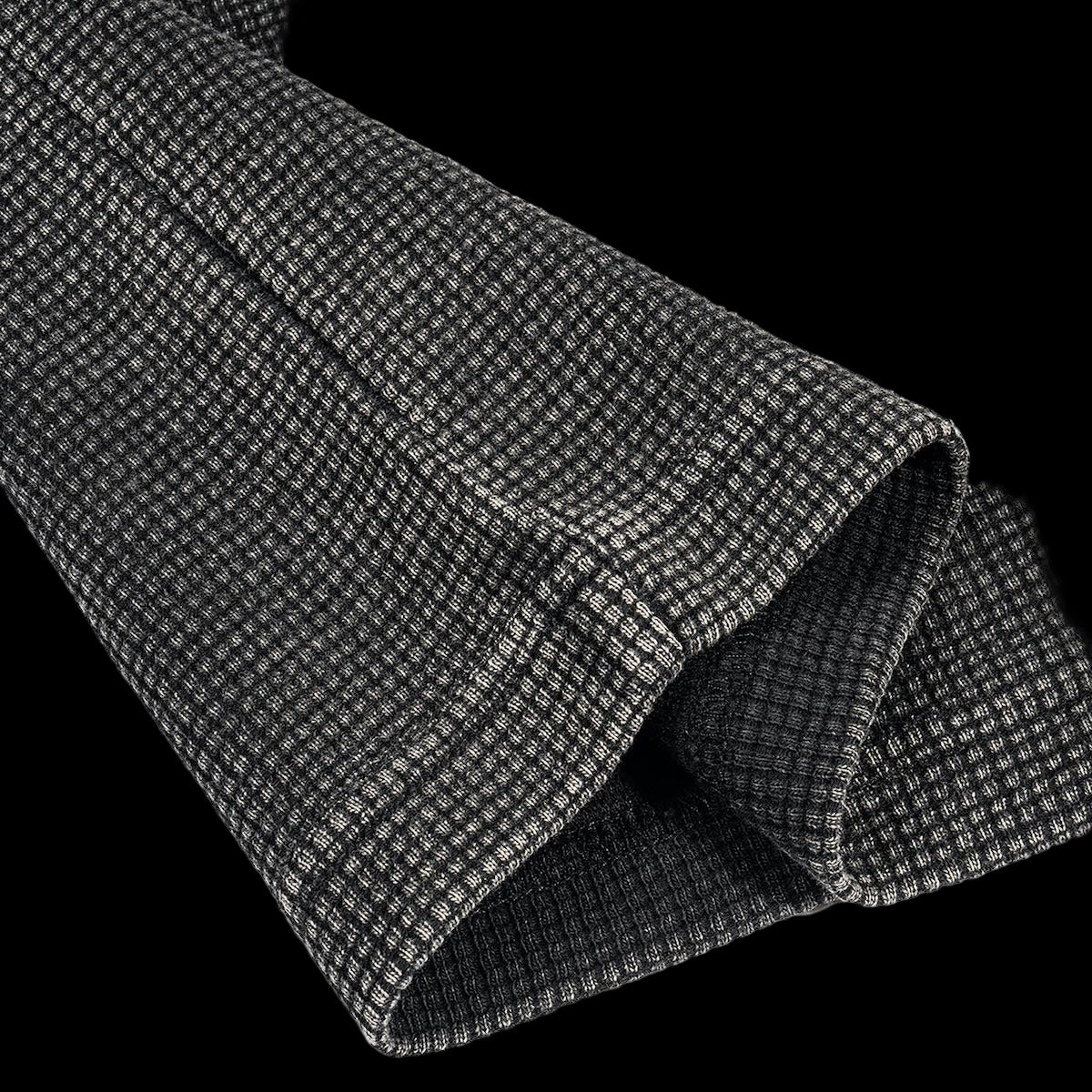 "ARCHED LOGO" Waffle-Texture Cropped Box Tee